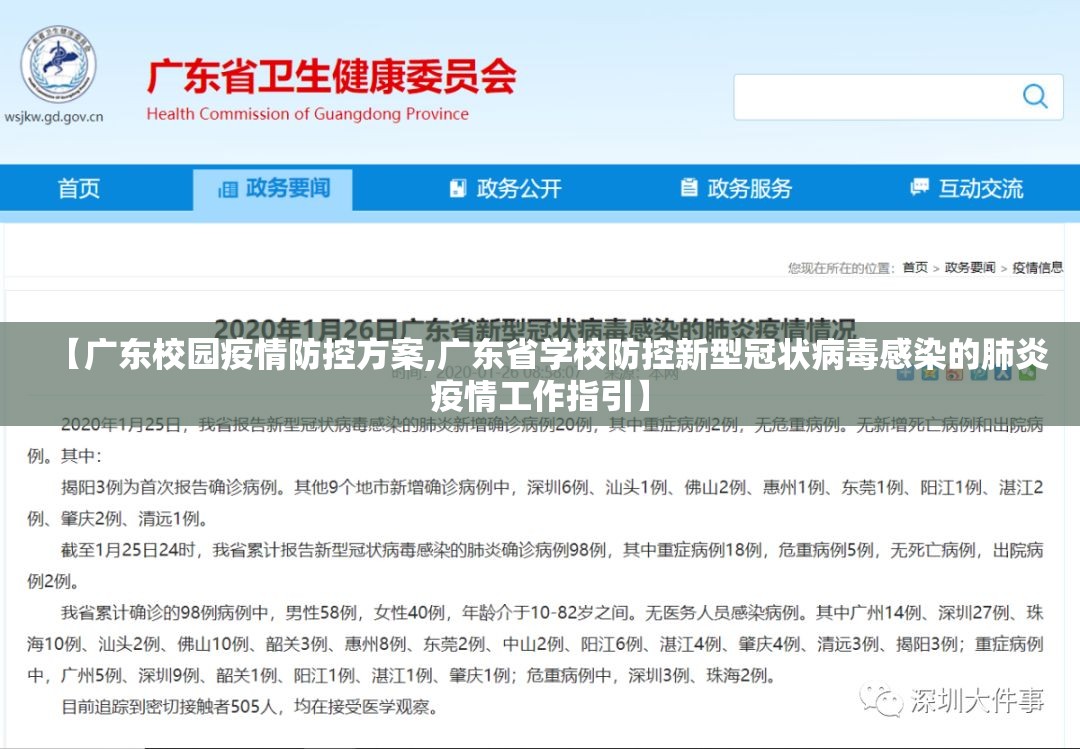 【广东校园疫情防控方案,广东省学校防控新型冠状病毒感染的肺炎疫情工作指引】