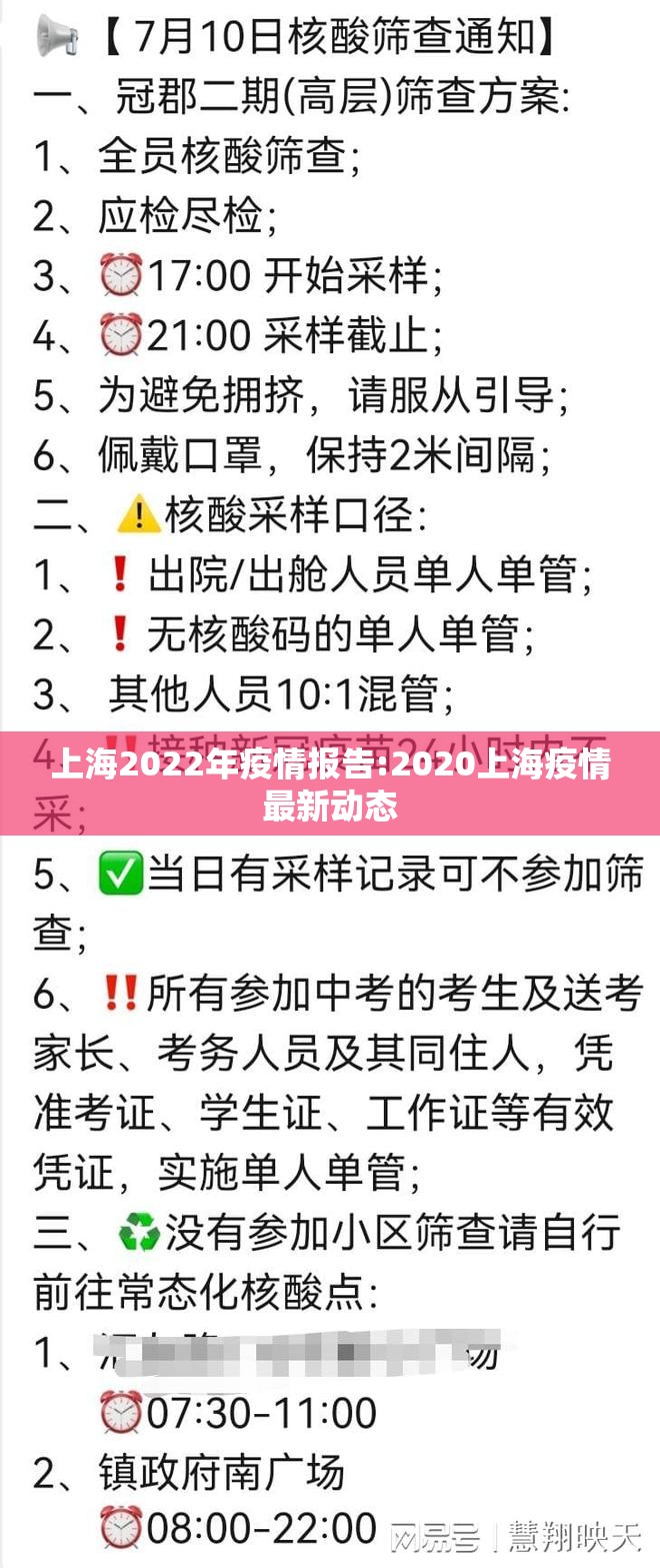 上海2022年疫情报告:2020上海疫情最新动态