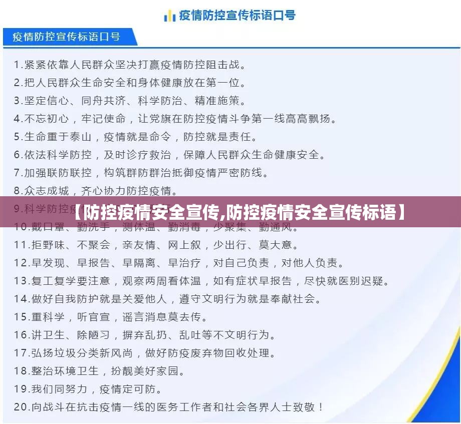 【防控疫情安全宣传,防控疫情安全宣传标语】