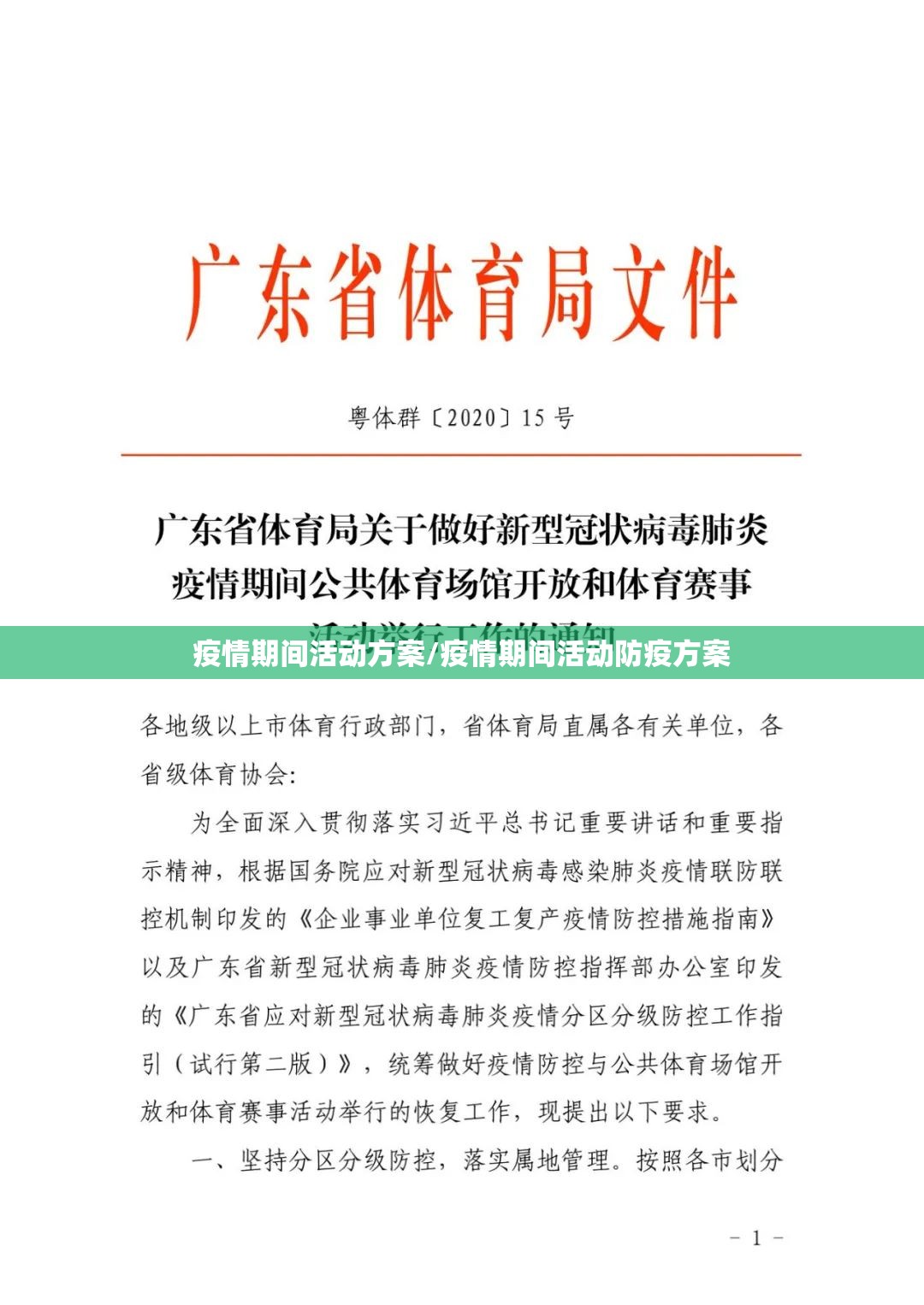 疫情期间活动方案/疫情期间活动防疫方案 疫情期间活动方案/疫情期间活动防疫方案