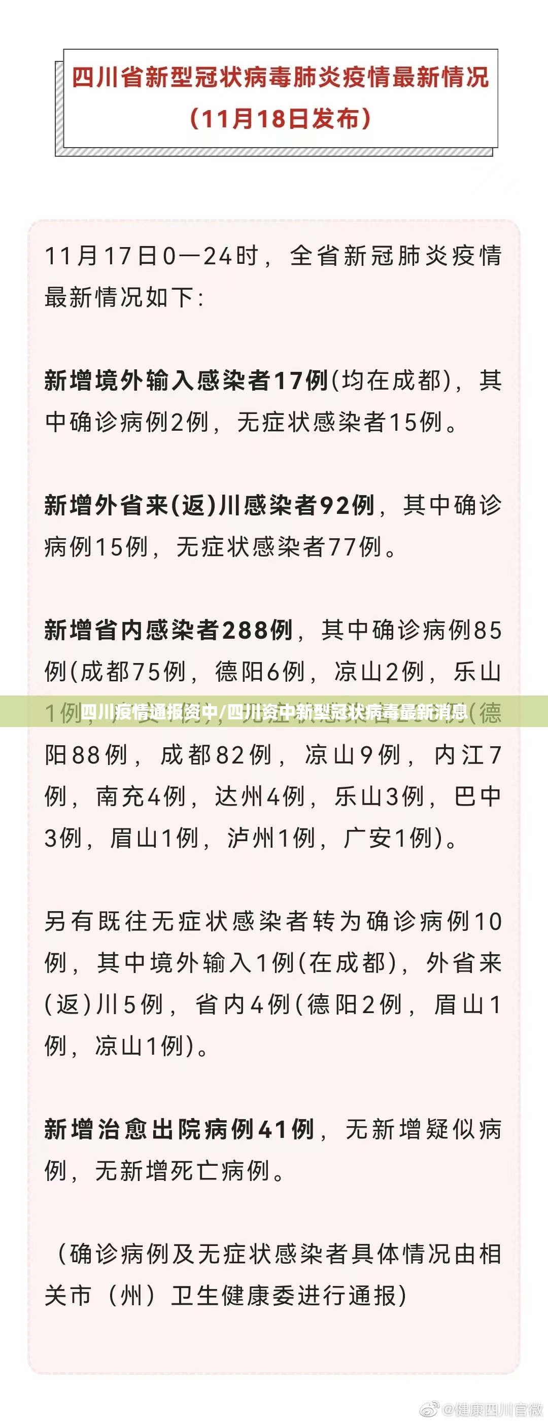 四川疫情通报资中/四川资中新型冠状病毒最新消息 四川疫情通报资中/四川资中新型冠状病毒最新消息