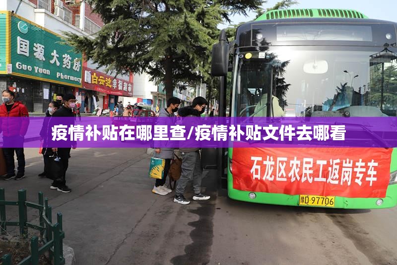 疫情补贴在哪里查/疫情补贴文件去哪看