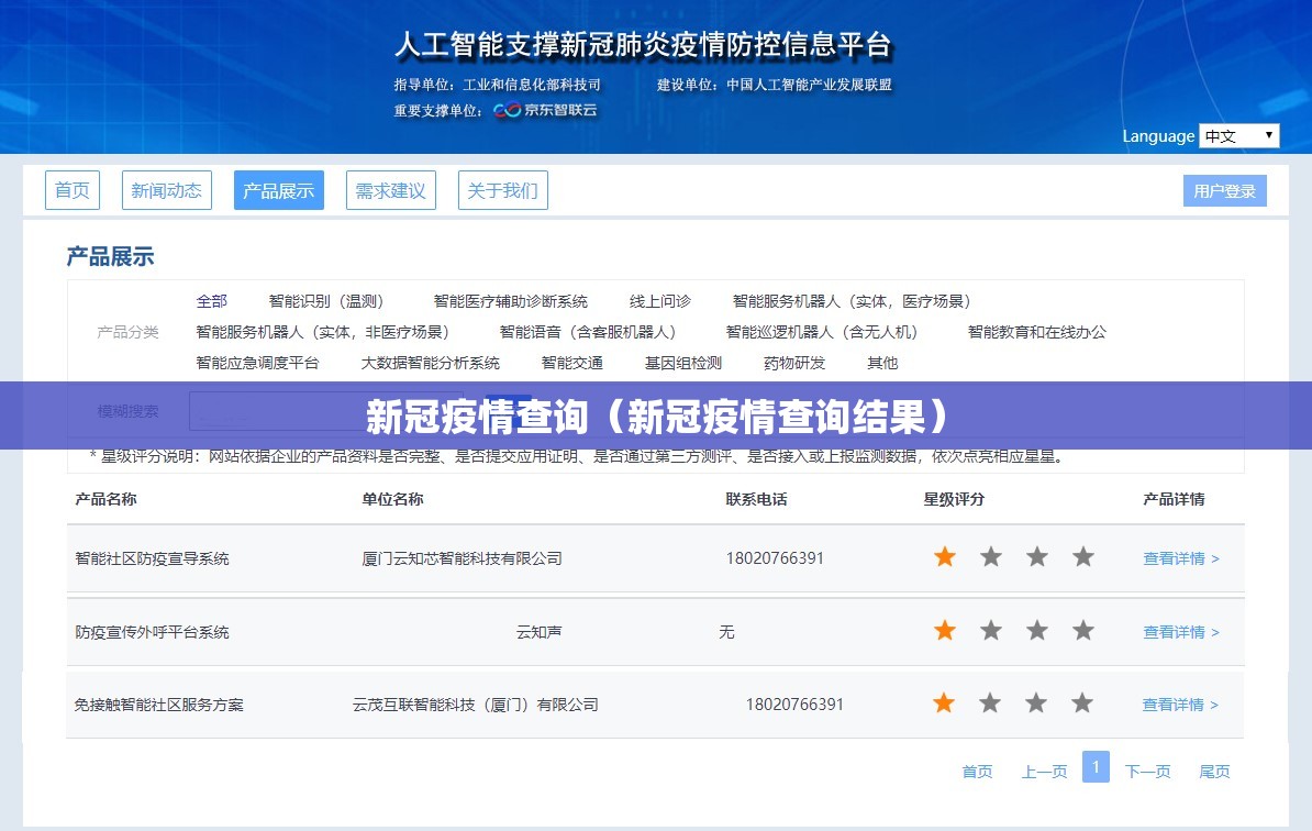 新冠疫情查询（新冠疫情查询结果）