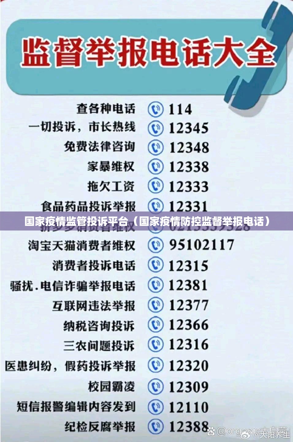 国家疫情监管投诉平台(国家疫情防控监督举报电话) 国家疫情监管投诉平台(国家疫情防控监督举报电话)