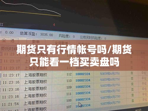 期货只有行情帐号吗/期货只能看一档买卖盘吗