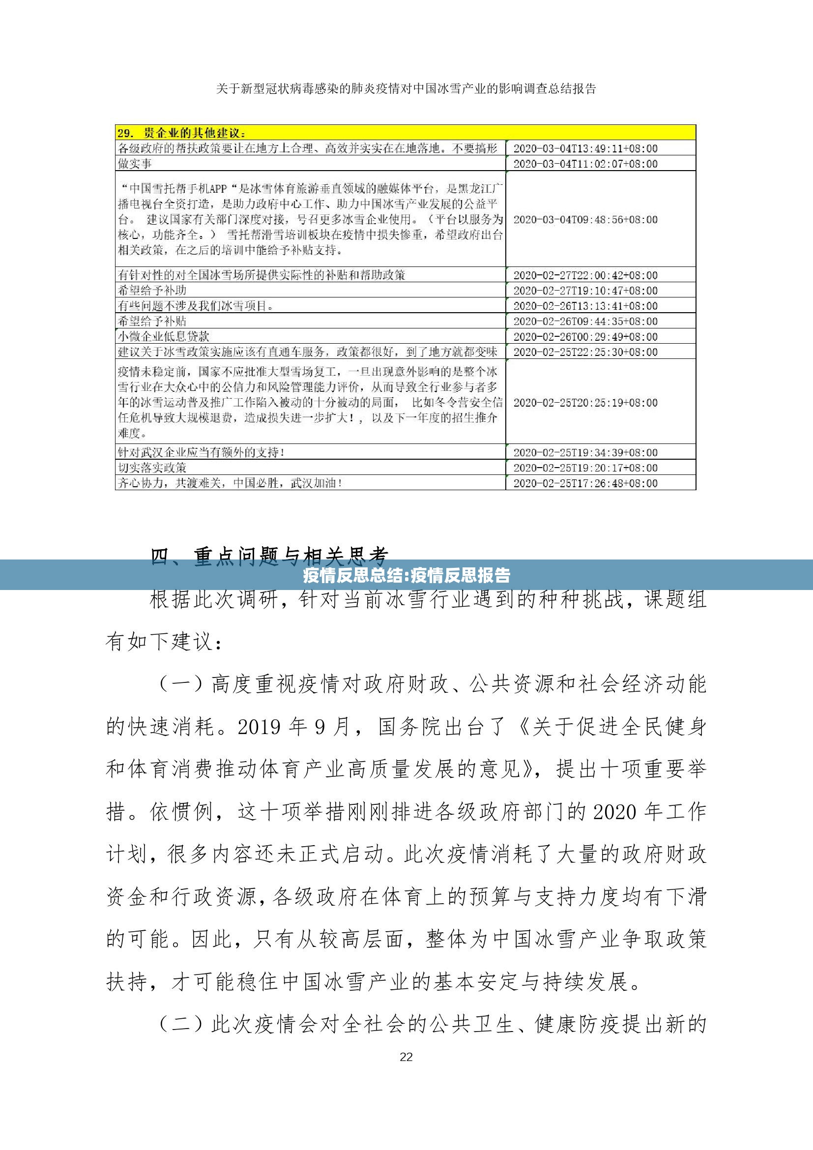 疫情反思总结:疫情反思报告