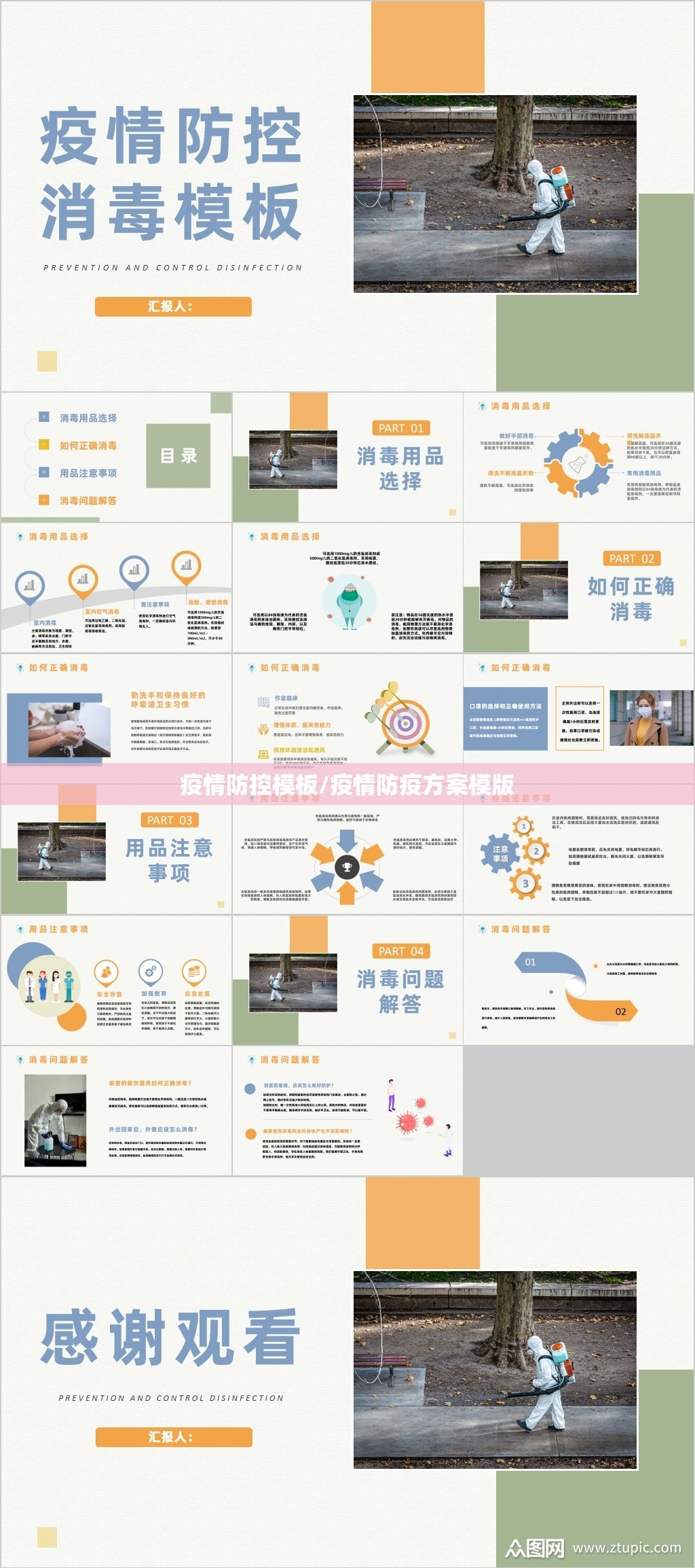 疫情防控模板/疫情防疫方案模版