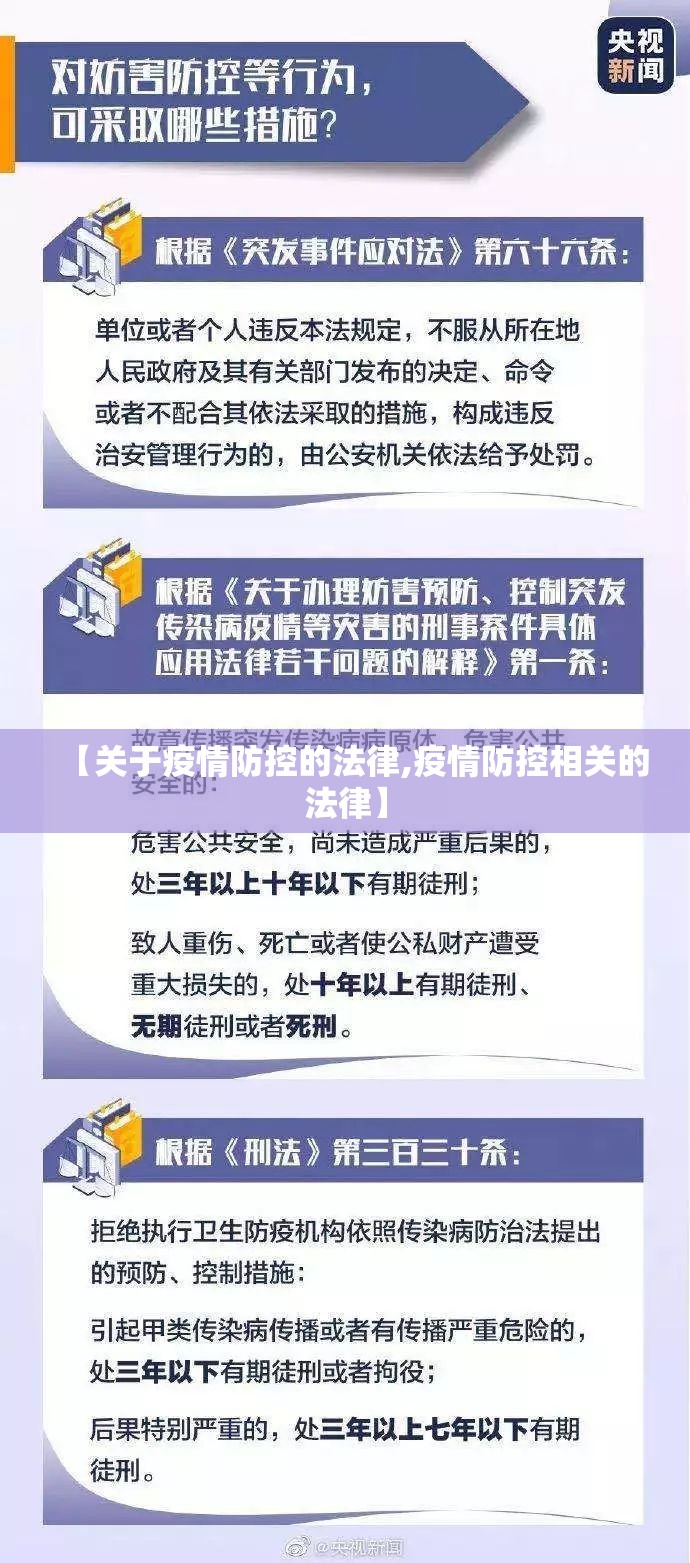 【关于疫情防控的法律,疫情防控相关的法律】 【关于疫情防控的法律,疫情防控相关的法律】