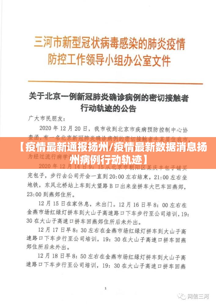 【疫情最新通报扬州/疫情最新数据消息扬州病例行动轨迹】 【疫情最新通报扬州/疫情最新数据消息扬州病例行动轨迹】