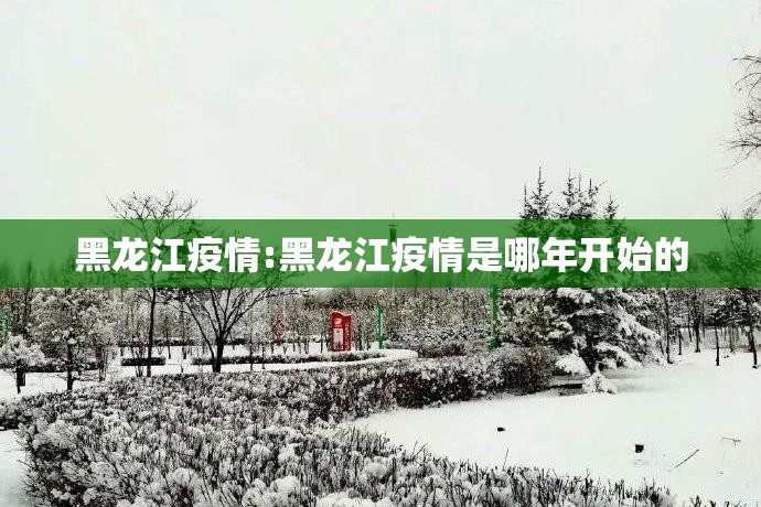 黑龙江疫情:黑龙江疫情是哪年开始的