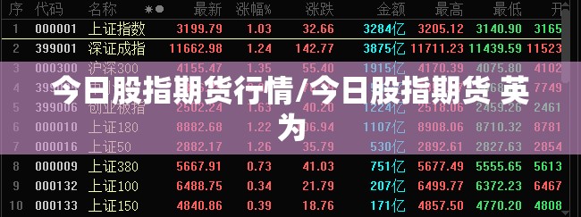 今日股指期货行情/今日股指期货 英为 今日股指期货行情/今日股指期货 英为