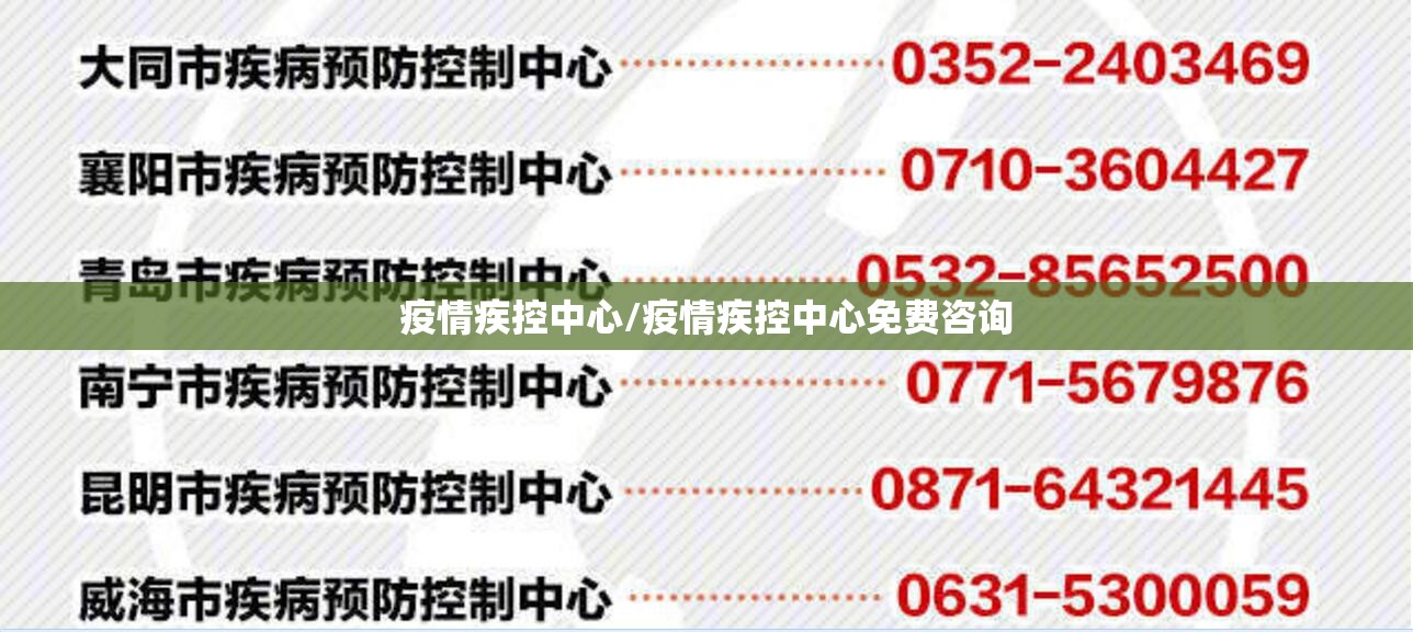 疫情疾控中心/疫情疾控中心免费咨询