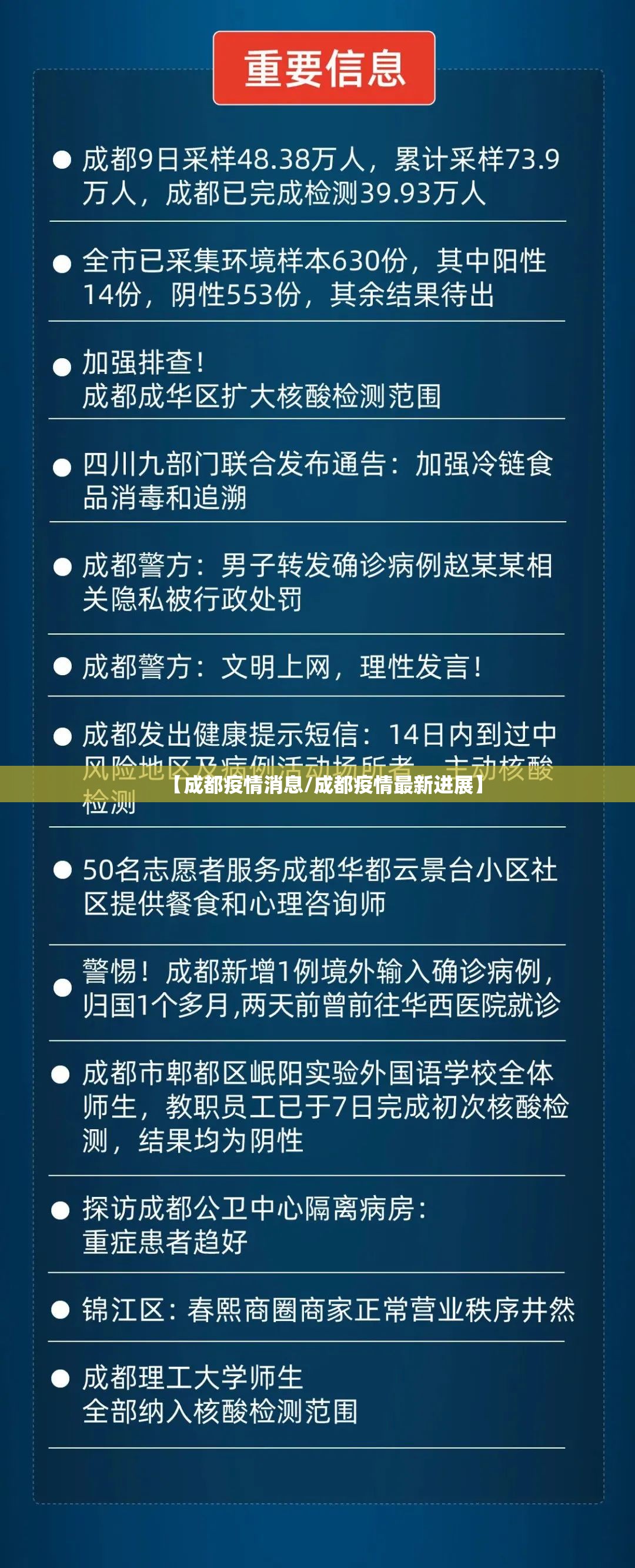 【成都疫情消息/成都疫情最新进展】
