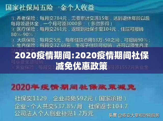 2020疫情期间:2020疫情期间社保减免优惠政策 2020疫情期间:2020疫情期间社保减免优惠政策