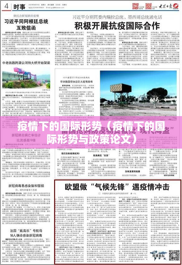 疫情下的国际形势（疫情下的国际形势与政策论文）