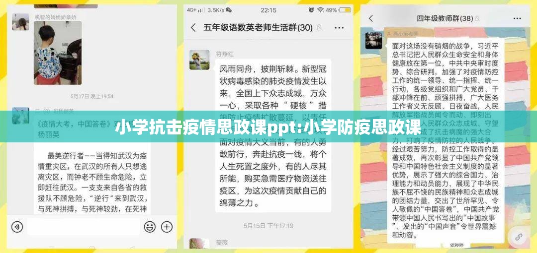 小学抗击疫情思政课ppt:小学防疫思政课 小学抗击疫情思政课ppt:小学防疫思政课