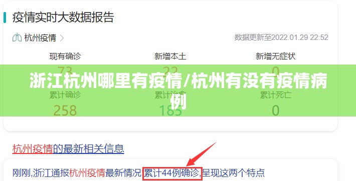 浙江杭州哪里有疫情/杭州有没有疫情病例 浙江杭州哪里有疫情/杭州有没有疫情病例