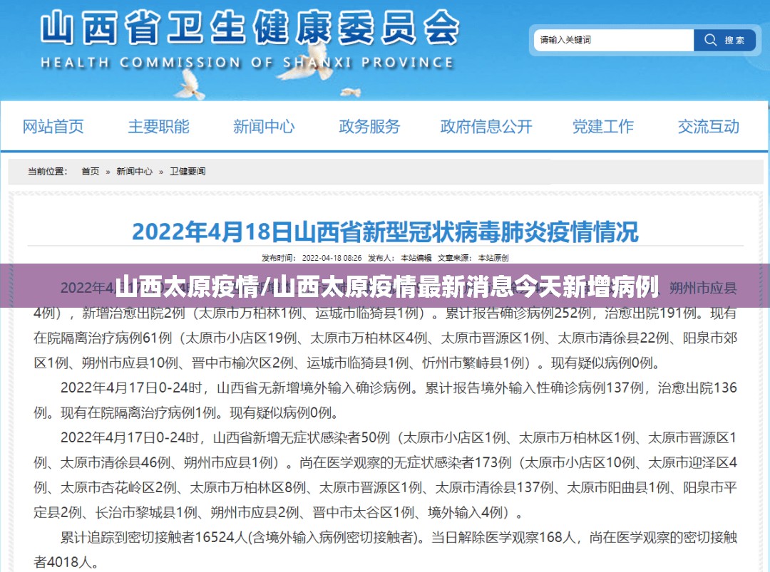 山西太原疫情/山西太原疫情最新消息今天新增病例