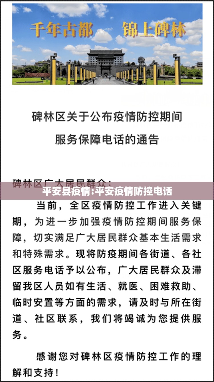 平安县疫情:平安疫情防控电话