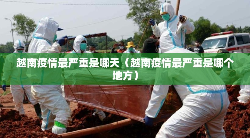 越南疫情最严重是哪天（越南疫情最严重是哪个地方）