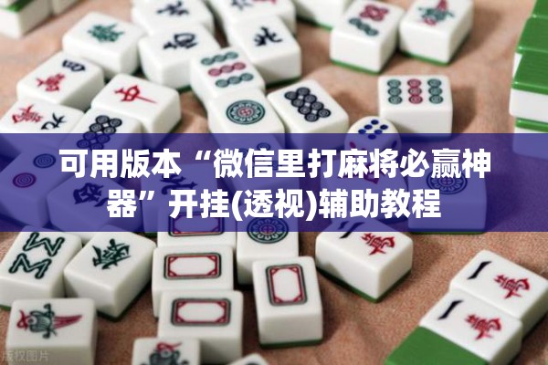 可用版本“微信里打麻将必赢神器”开挂(透视)辅助教程