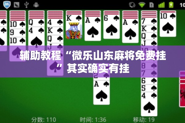 辅助教程“微乐山东麻将免费挂”其实确实有挂