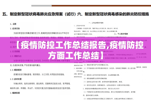 【疫情防控工作总结报告,疫情防控方面工作总结】
