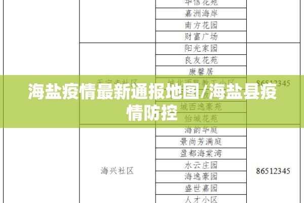 海盐疫情最新通报地图/海盐县疫情防控