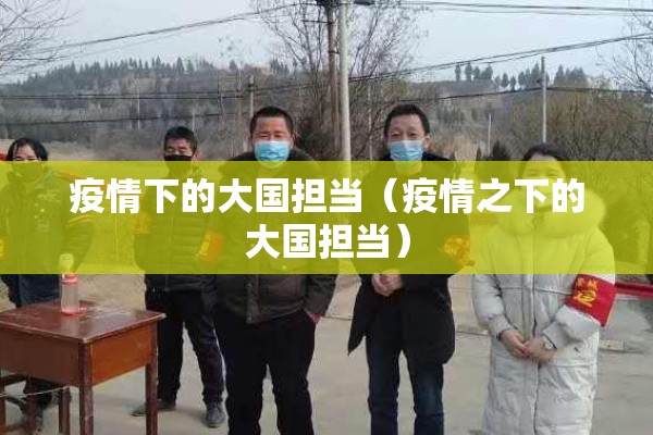 疫情下的大国担当（疫情之下的大国担当）