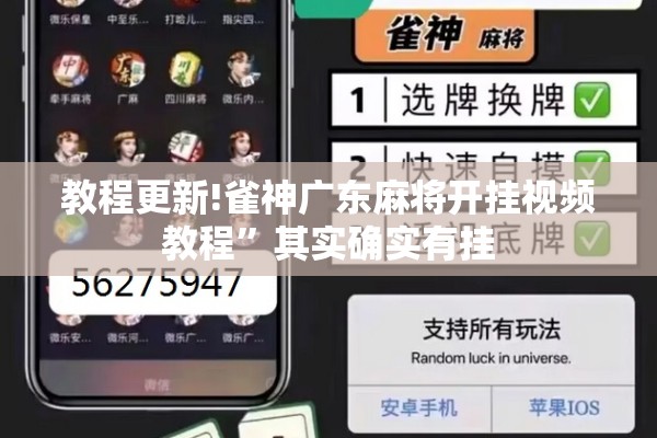 教程更新!雀神广东麻将开挂视频教程	”其实确实有挂