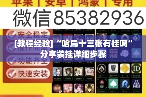 [教程经验]“哈局十三张有挂吗”分享装挂详细步骤