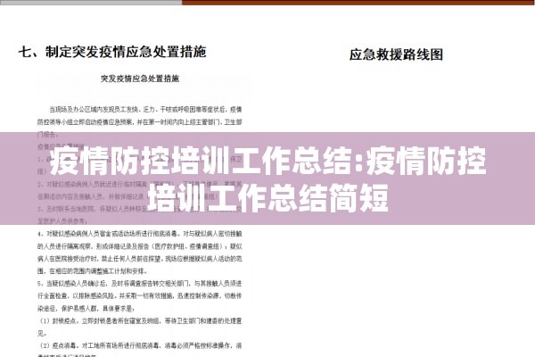 疫情防控培训工作总结:疫情防控培训工作总结简短