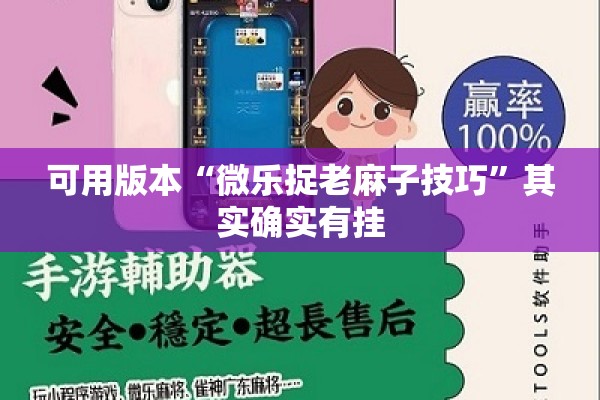 可用版本“微乐捉老麻子技巧”其实确实有挂