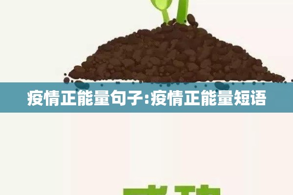 疫情正能量句子:疫情正能量短语