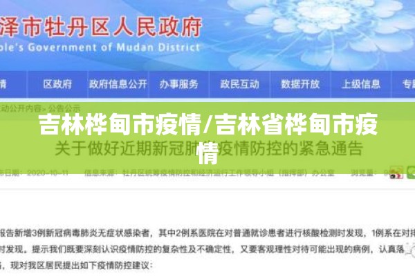 吉林桦甸市疫情/吉林省桦甸市疫情