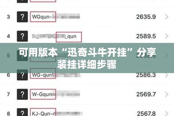可用版本“迅奇斗牛开挂”分享装挂详细步骤