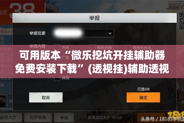 可用版本“微乐挖坑开挂辅助器免费安装下载”(透视挂)辅助透视教程
