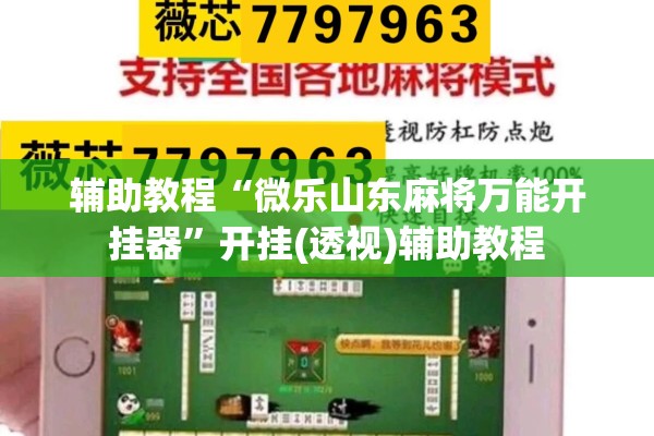 辅助教程“微乐山东麻将万能开挂器”开挂(透视)辅助教程