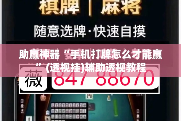助赢神器“手机打牌怎么才能赢”(透视挂)辅助透视教程