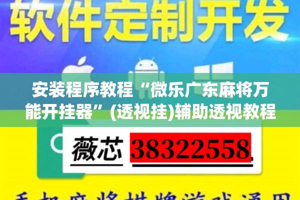 安装程序教程“微乐广东麻将万能开挂器	”(透视挂)辅助透视教程
