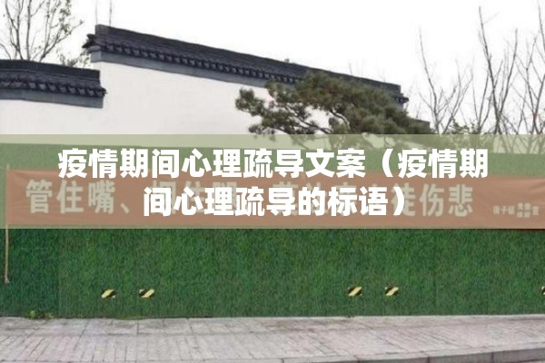 疫情期间心理疏导文案（疫情期间心理疏导的标语）