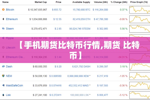 【手机期货比特币行情,期货 比特币】