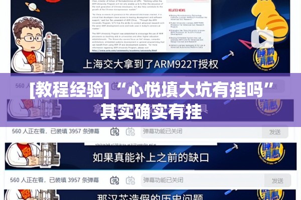 [教程经验]“心悦填大坑有挂吗”其实确实有挂