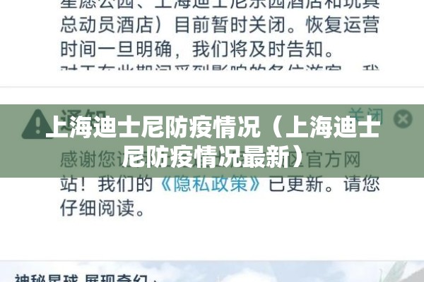 上海迪士尼防疫情况（上海迪士尼防疫情况最新）