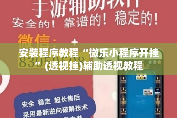 安装程序教程“微乐小程序开挂	”(透视挂)辅助透视教程
