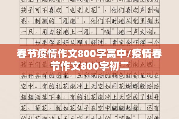 春节疫情作文800字高中/疫情春节作文800字初二