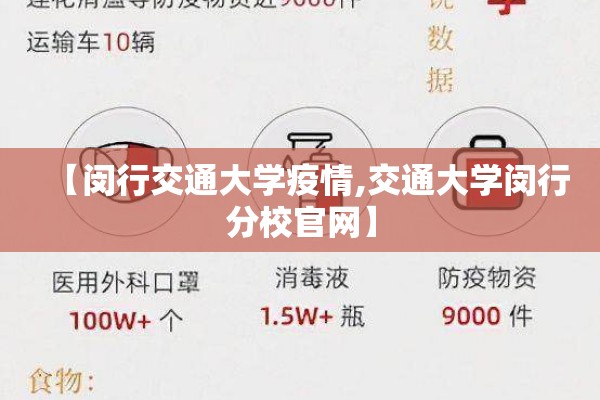 【闵行交通大学疫情,交通大学闵行分校官网】