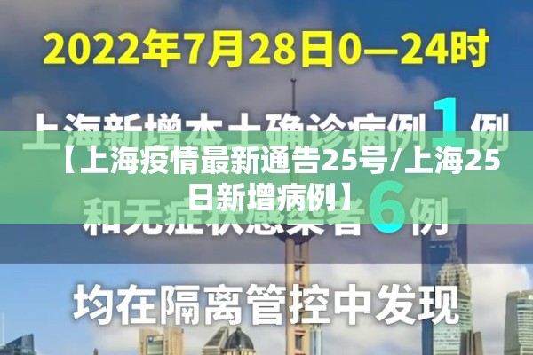 【上海疫情最新通告25号/上海25日新增病例】