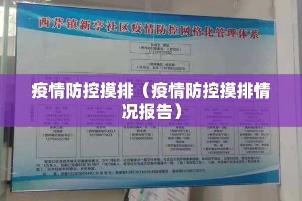 疫情防控摸排（疫情防控摸排情况报告）