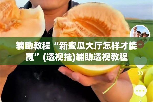 辅助教程“新蜜瓜大厅怎样才能赢	”(透视挂)辅助透视教程